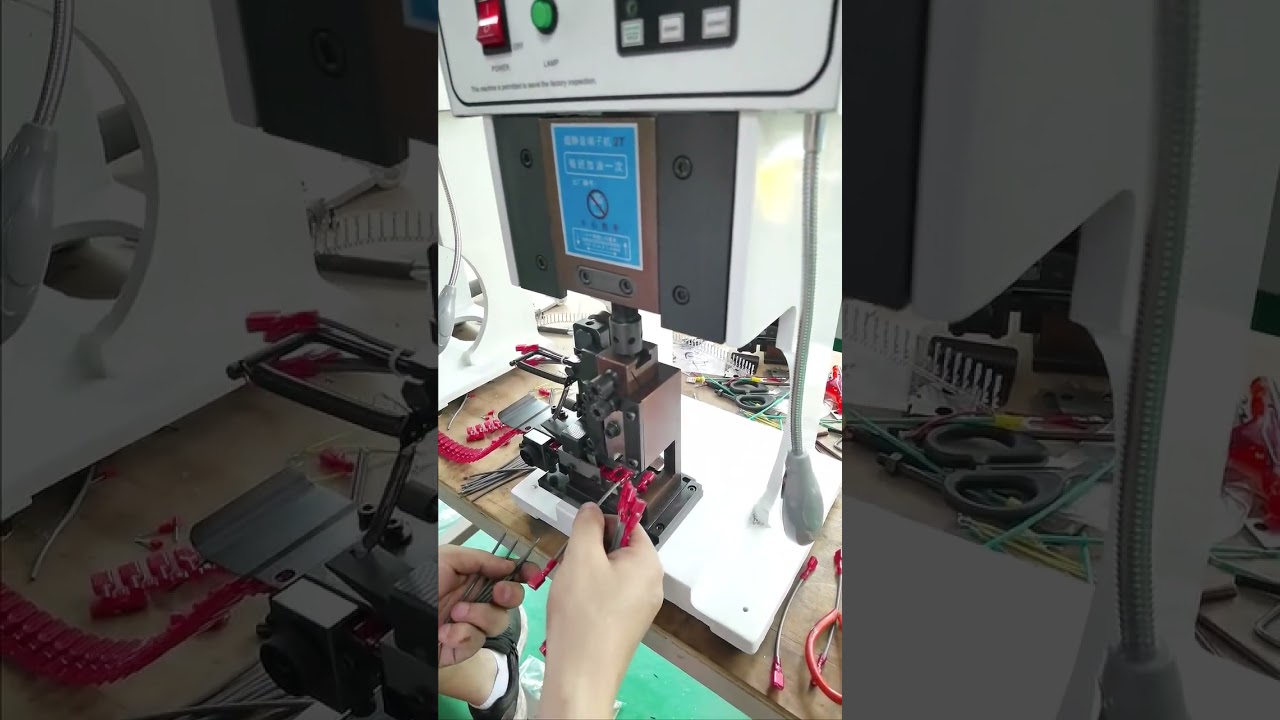 110V 2T Krimpovací stroj na koncovky – exportní verze s ukázkovým videem #machine #cablewirestrippingmachine #factory