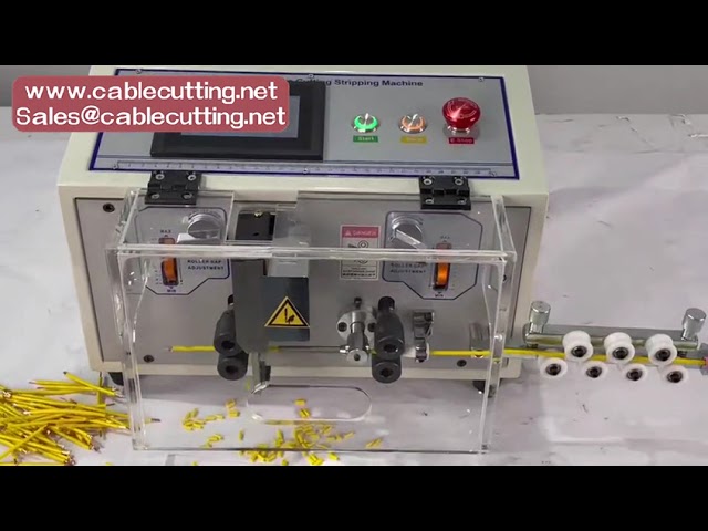 Automatický odizolovací stroj SD – přesné odizolování, loupání a řezání drátů 0,1–6 mm² (AWG 10–28) pro jeden i dva vodiče