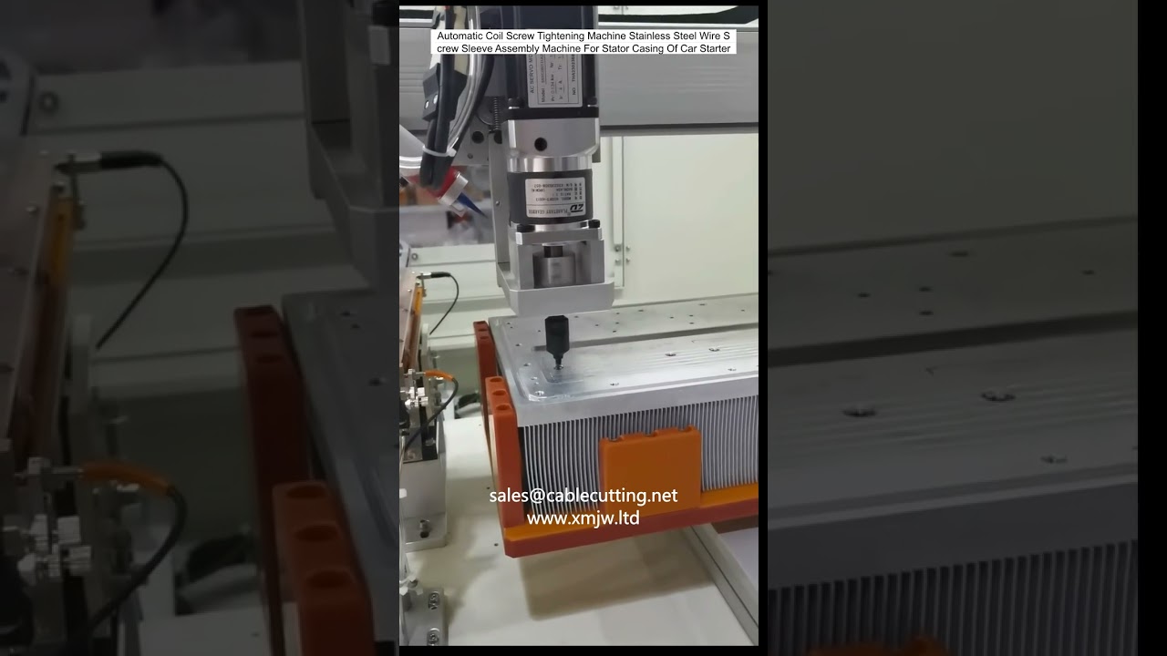 Automatický šroubovací stroj na cívky | Montážní linka pro nerezové drátěné šroubové objímky