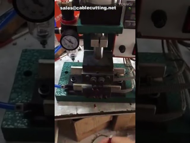 Electric Heating Vertical Wire Stripping Machine | Automated Cable Stripper