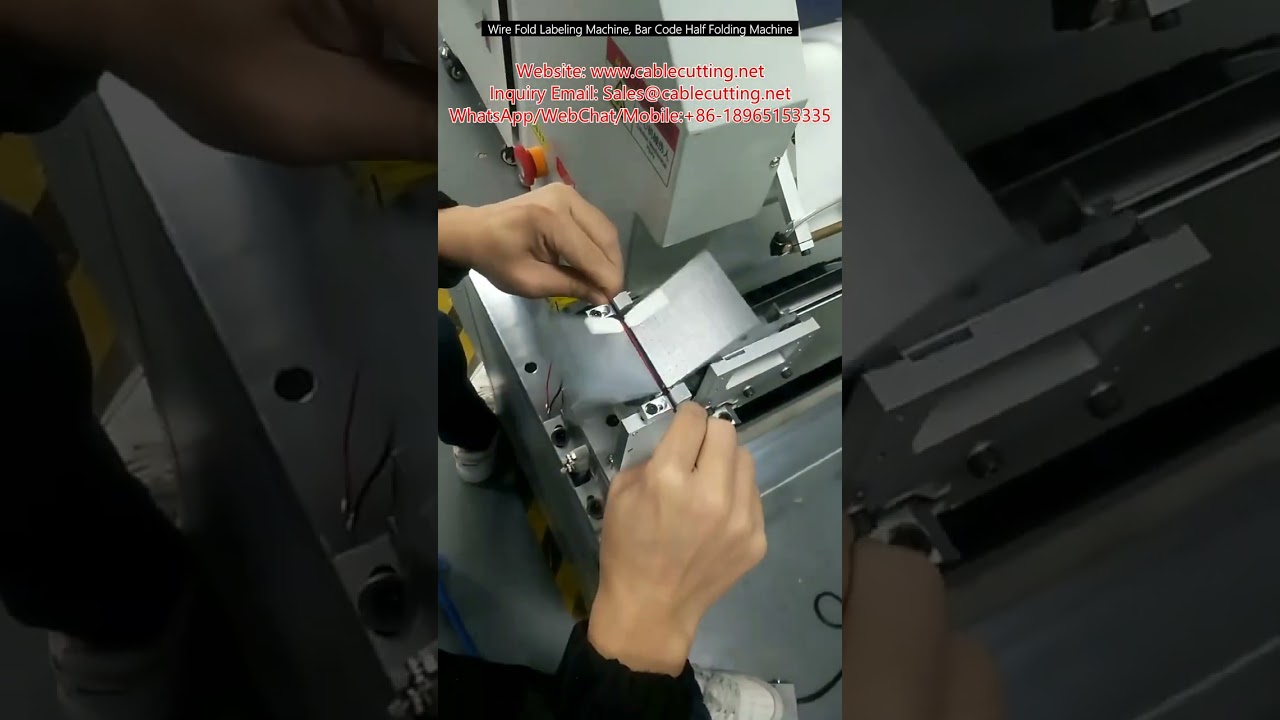 Automatický stroj na skládání etiket drátu a poloohybání čárových kódů