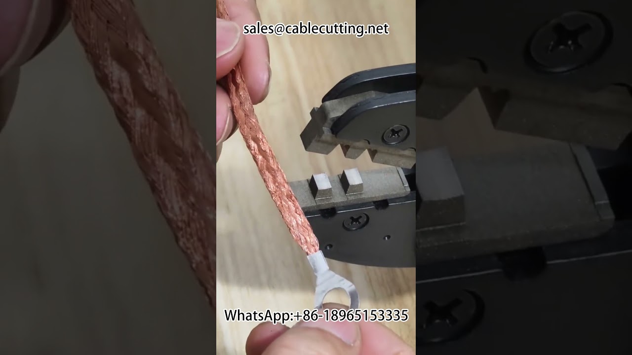 Elektrický krimpovací stroj na svorky – krimpování vodičů 0,25–16 mm²