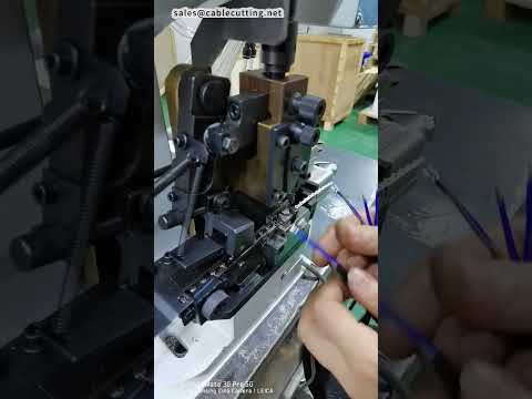 Dvojitý krimpovací stroj na 2-žilový kabel: odizolování + dvojité krimpování #factory #machine