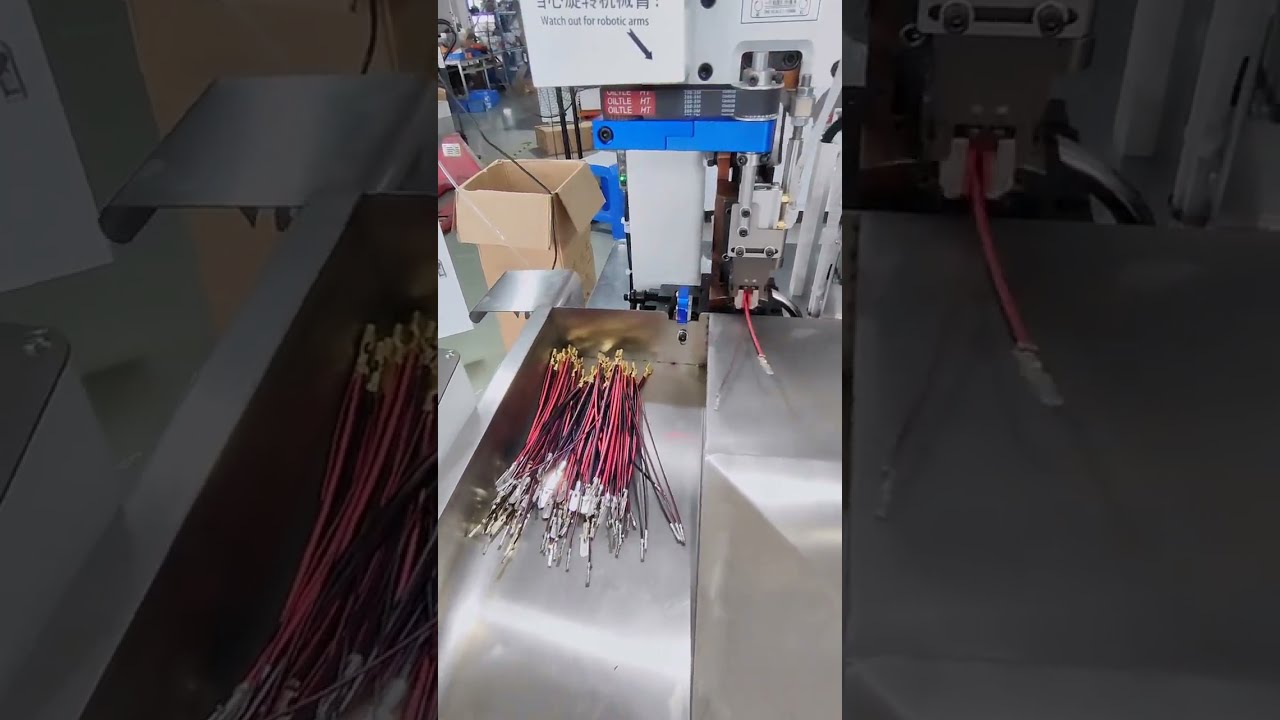Automated Wire Merging and Crimping Machine for Different Wire Sizes