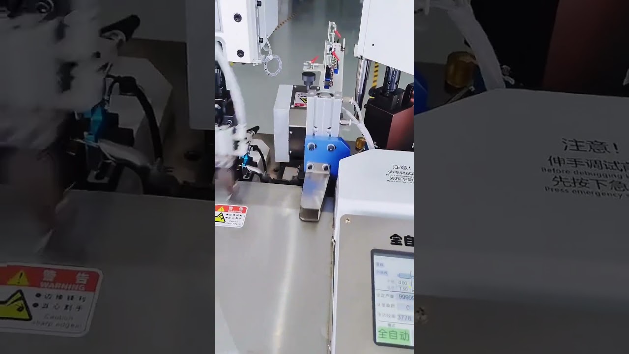 Plně automatický dvouhlavý krimpovací stroj na drát AWG28 s monitorováním tlaku | Tovární automatizace