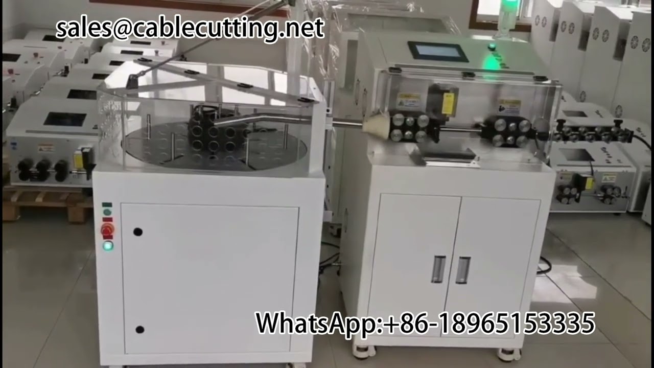 Integrated Wire Stripping and Take-Up Winding Machine for Harness Automation