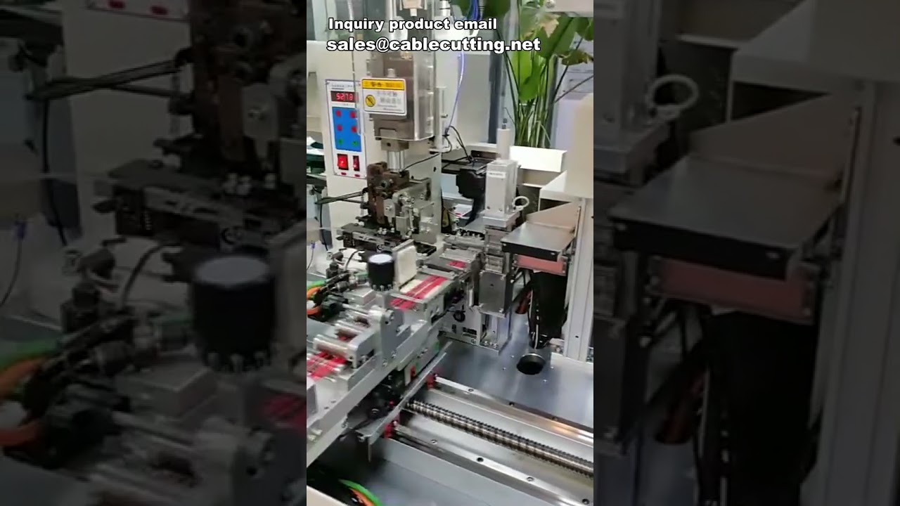 Automatický krimpovací stroj na terminály | Zpracování více vodičů a máčení drátů