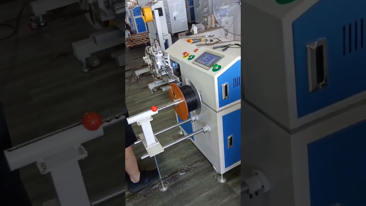 Automatické počítání, třídění, řezání a navíjení kabelů s přesným měřením | Průmyslový stroj