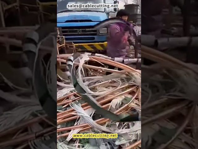 Automatic Scrap Copper Wire Stripping Machine | High-Power Recycling