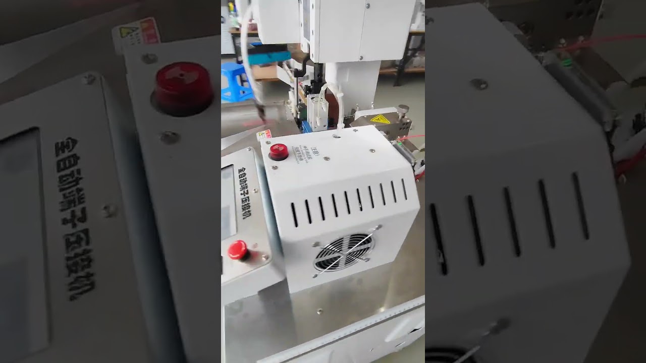 Plně automatické krimpování volných koncovek | Stroj na odizolování kabelů | Tovární automatizace
