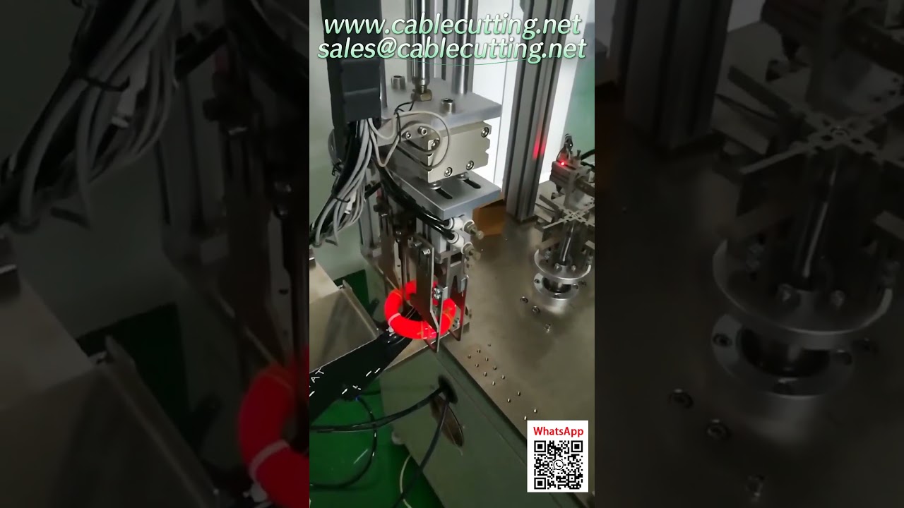 Automatický navíjecí a páskovací stroj na struny do vyžínačů – ideální pro závěsné karty