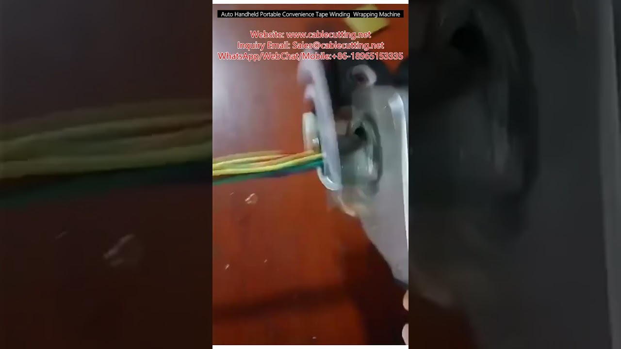 Automatická ruční přenosná páskovací a omotávací mašina na kabely