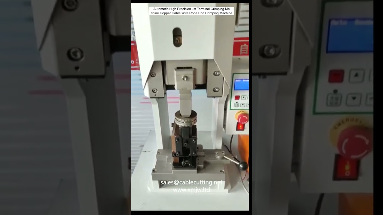 Vysoce přesný automatický krimpovací stroj JST pro měděné kabely a konce lan