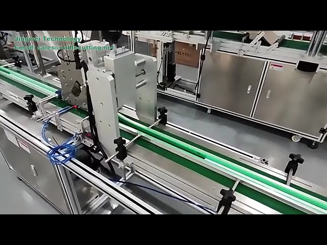Plně automatický jednoetiketový oboustranný páskovací stroj pro průmyslové balení
